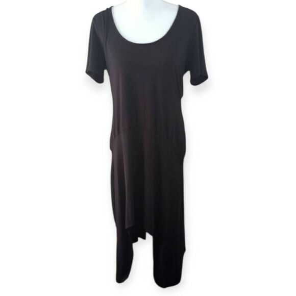 SERENA WILLIAMS BLACK SHARK BITE MAXI DRESS SZ.XS EUC. - Picture 2 of 6